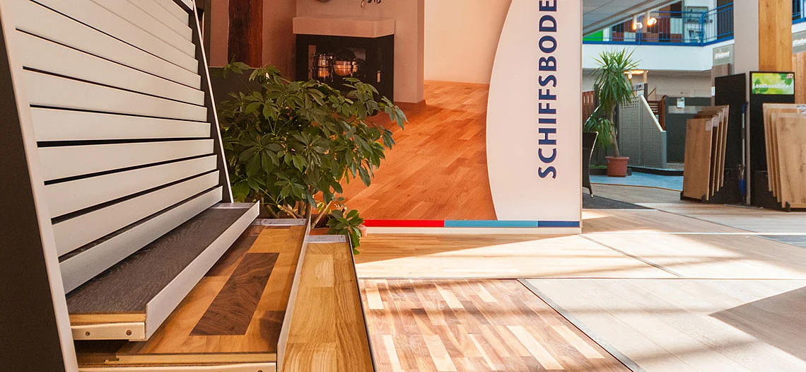 Bodenmuster in der Fußbodenausstellung